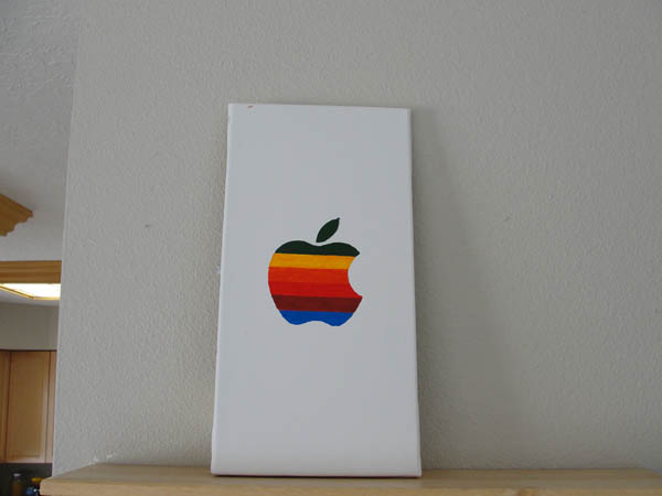 Original Apple Logo Painting