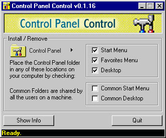 Control Panel Control